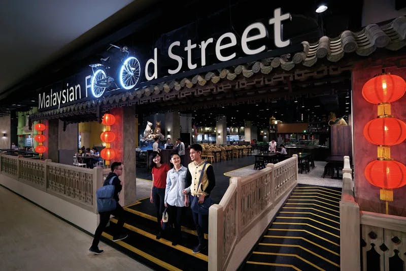 Experience the vibrant flavors of Malaysia at Malaysian Food Street, Resorts World Sentosa.