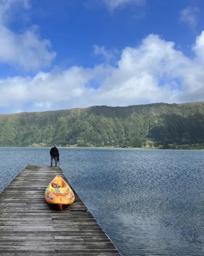 Standing on the dock