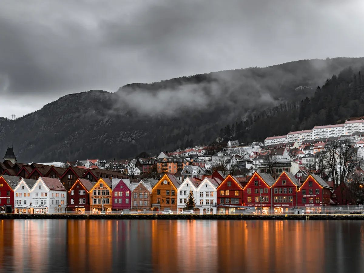 Historic-Cityscape-Under-Blue-Sky-norway-travel-guide