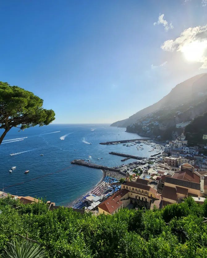 Sea and seaside view