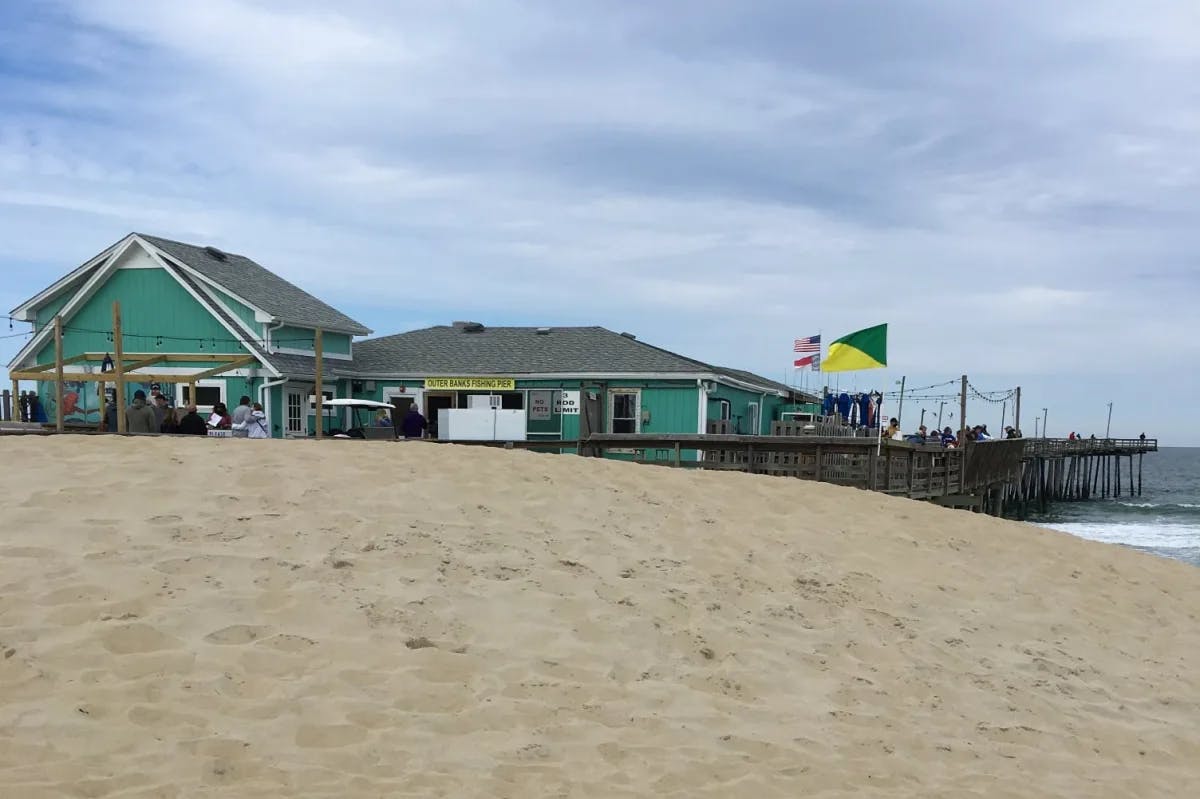 A view of the Fish Heads restaurant and fishing pier in south Nags Head.