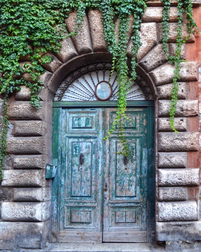An old roman door