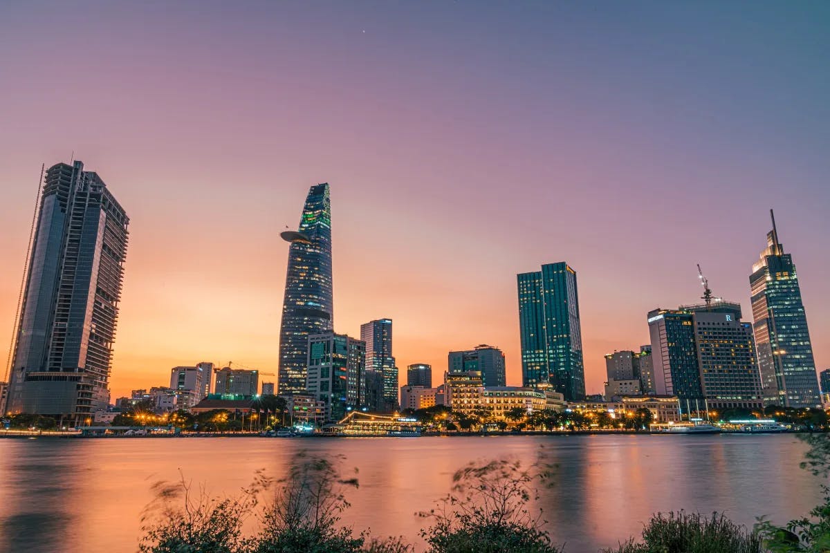 Sunset in Ho Chi Minh City