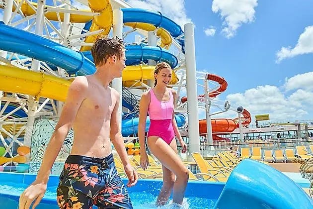 Water slides is one of the fun activities to do in Freedom of the Seas.