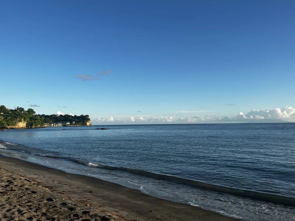 beach with clear sky view