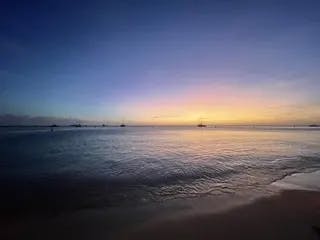 beach with sunset view