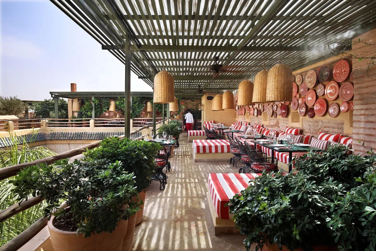 El Fenn boasts the best rooftop restaurant and bar in Marrakech