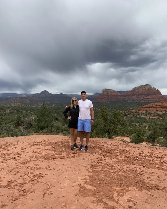 Couple posing