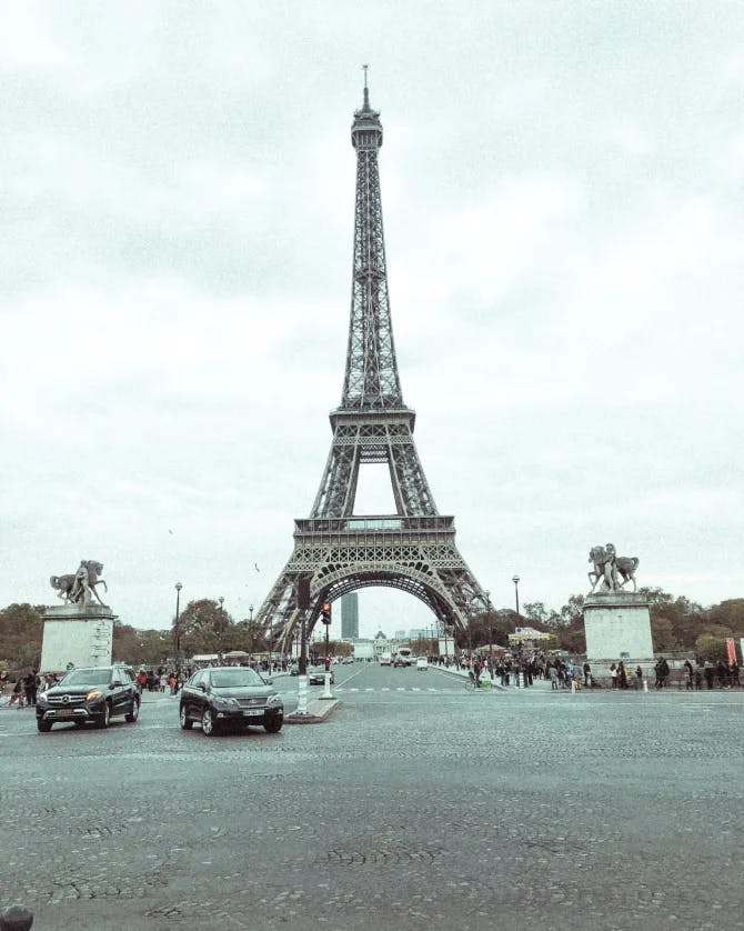 Beautiful view of Eiffle Tower