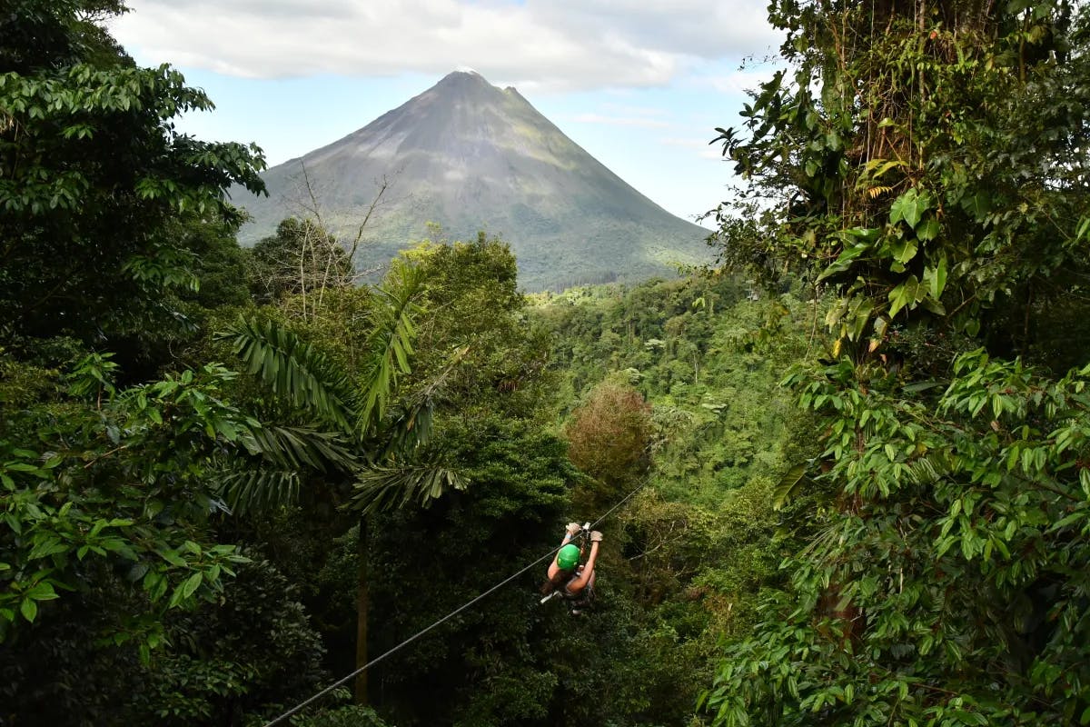 Ziplining in Rica