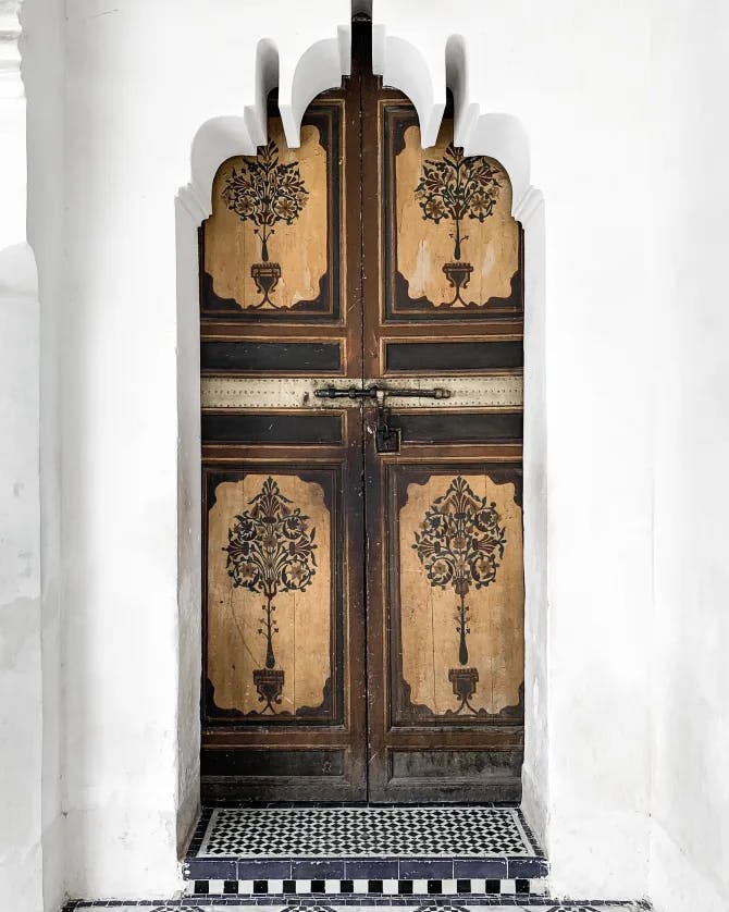 A beautiful traditional Moroccan door