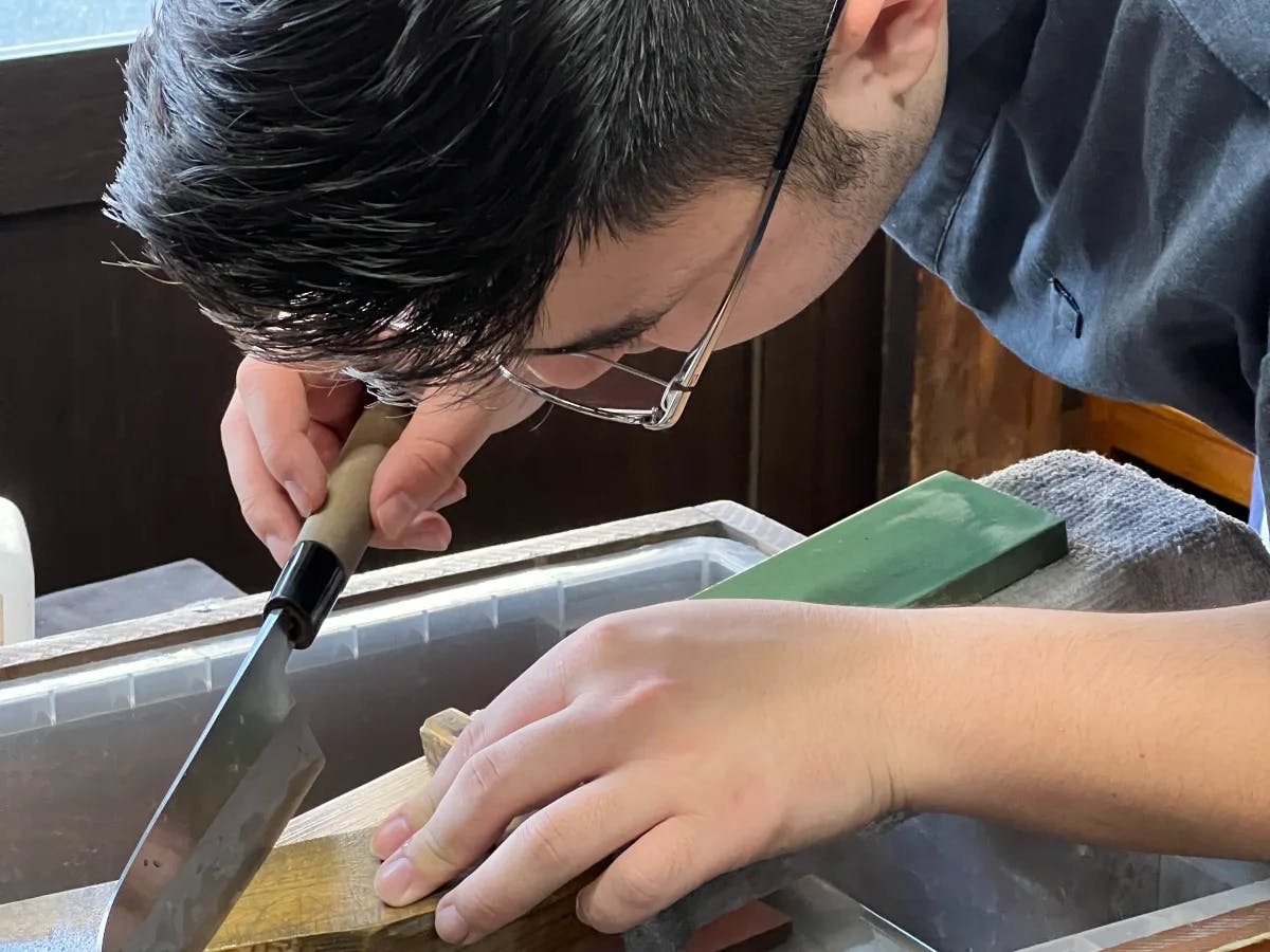 Japanese Knife making at Wada Shoten