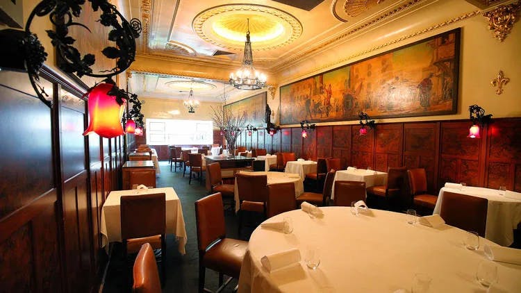 restaurant interior table and chairs