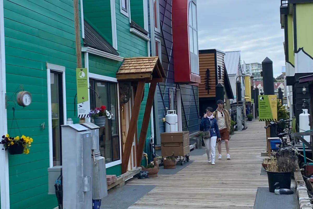 Houseboats at Victoria, BC.