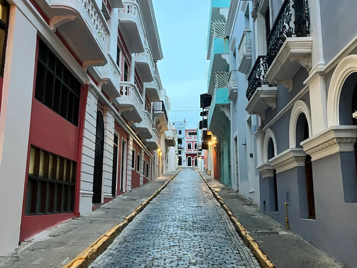 Colorful streets of Old San Juan