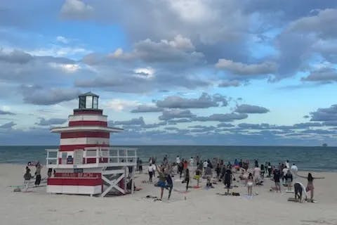 Experience tranquility by joining 3rd St Beach Yoga