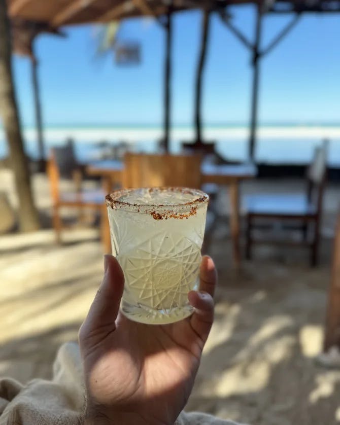drinks at beach