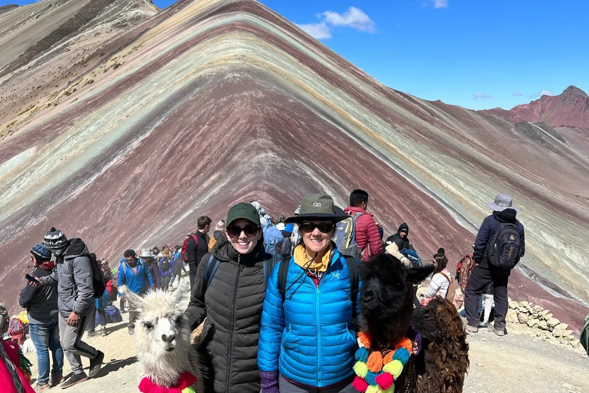 Rainbow Mountain is a stunning natural wonder known for its vibrant, multicolored appearance.