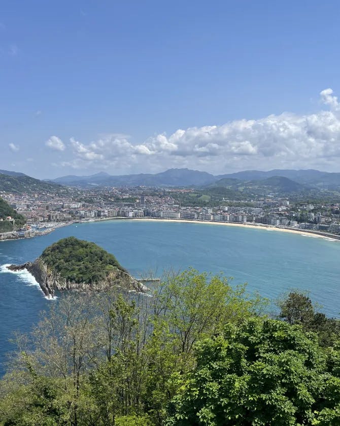 Picture of sea at San Sebastian