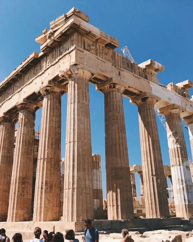 Ruins of an old Greek building