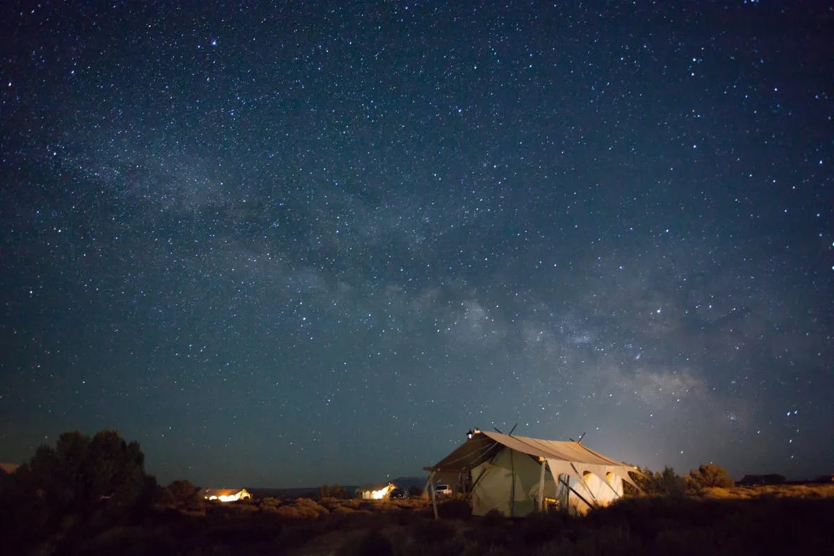 Under Canvas Moab camp site