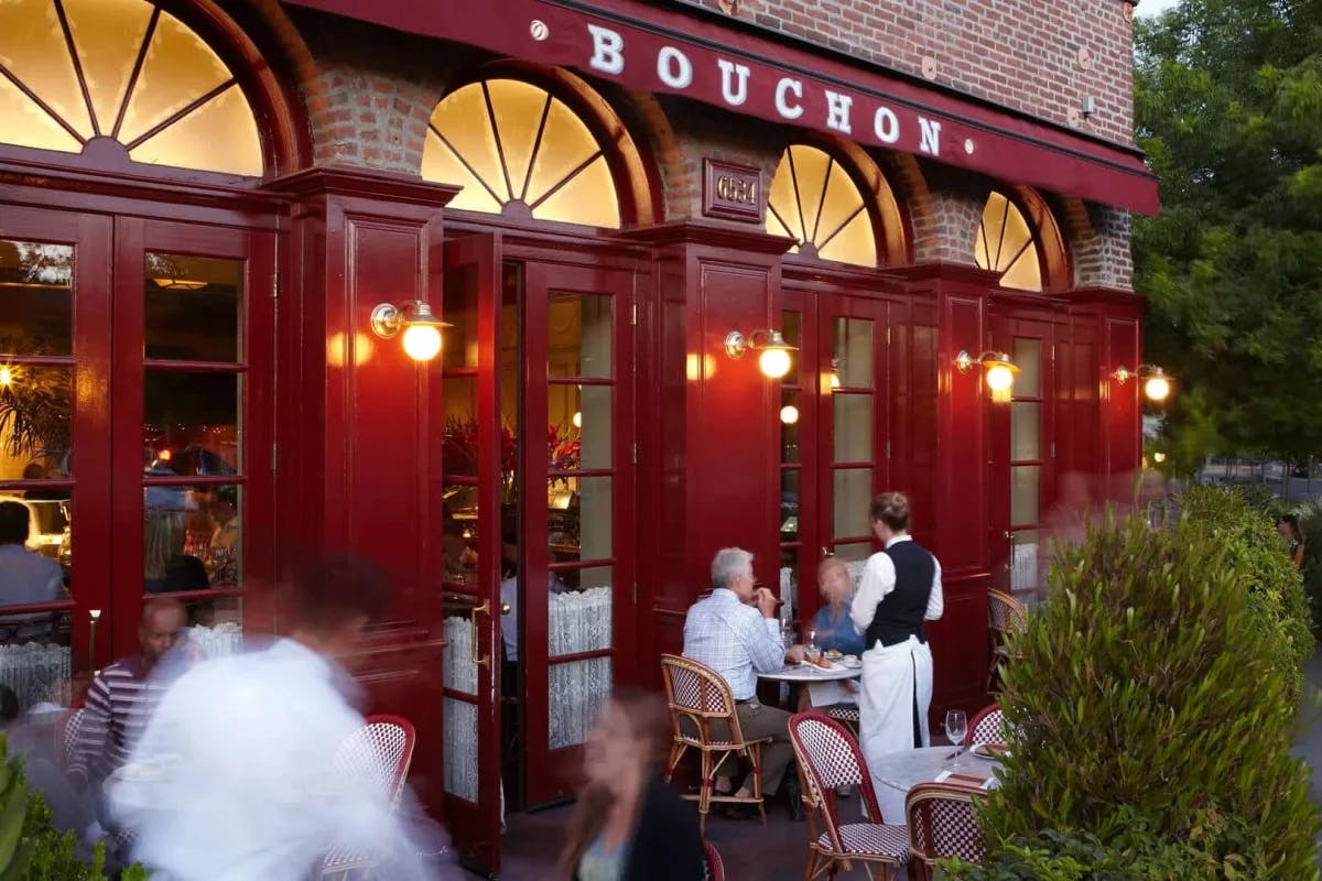 Bouchon Bistro is a French restaurant serving traditional fare from Thomas Keller amid elegant, old-world surrounds.