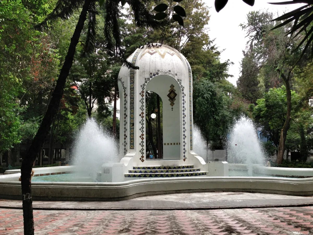 Fountain at Plaza Popcatépetl, Condesa, Mexico City