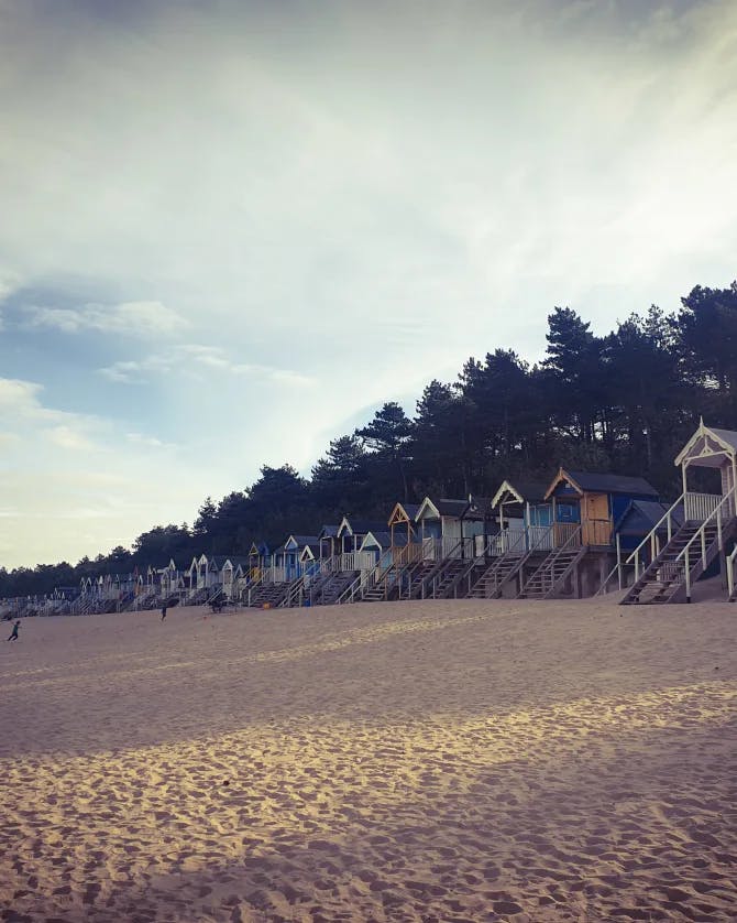 huts by the beach