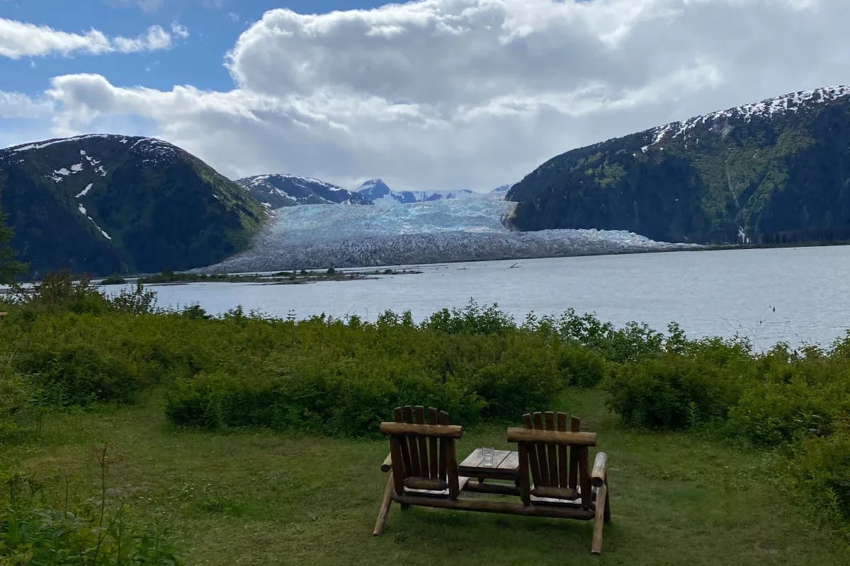 Taku glacier in Juneau, Alaska, is the world's thickest mountain glacier