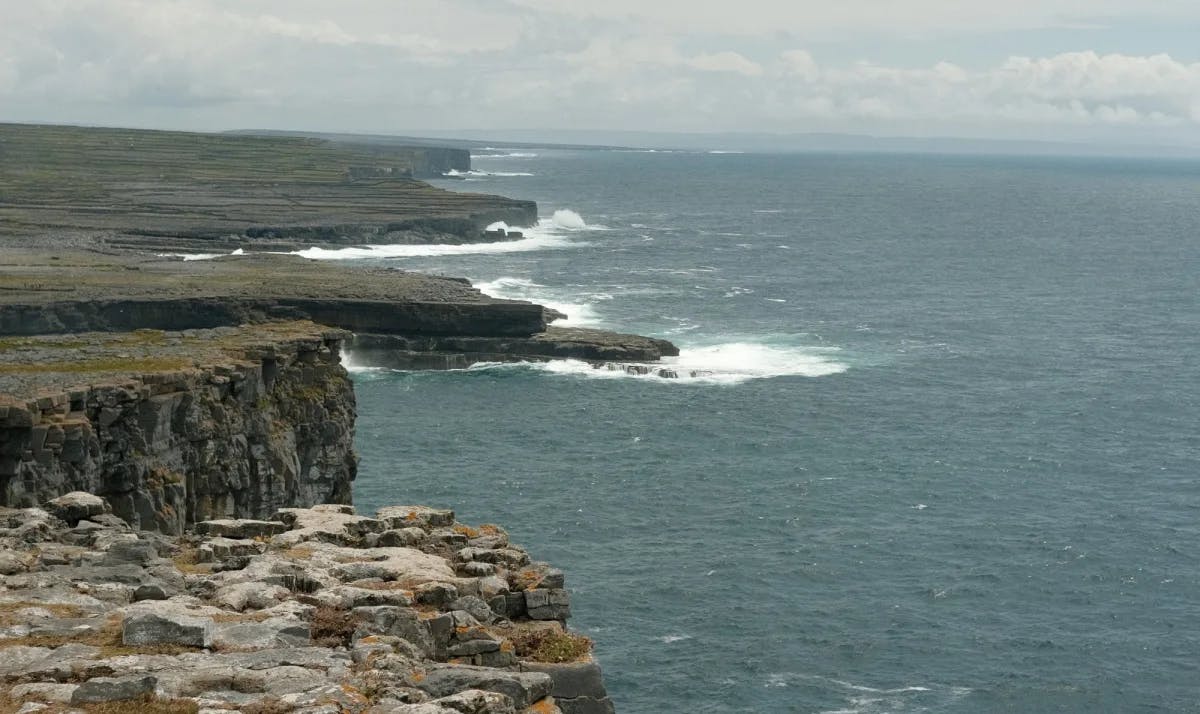 Cliff sides next to a body of water