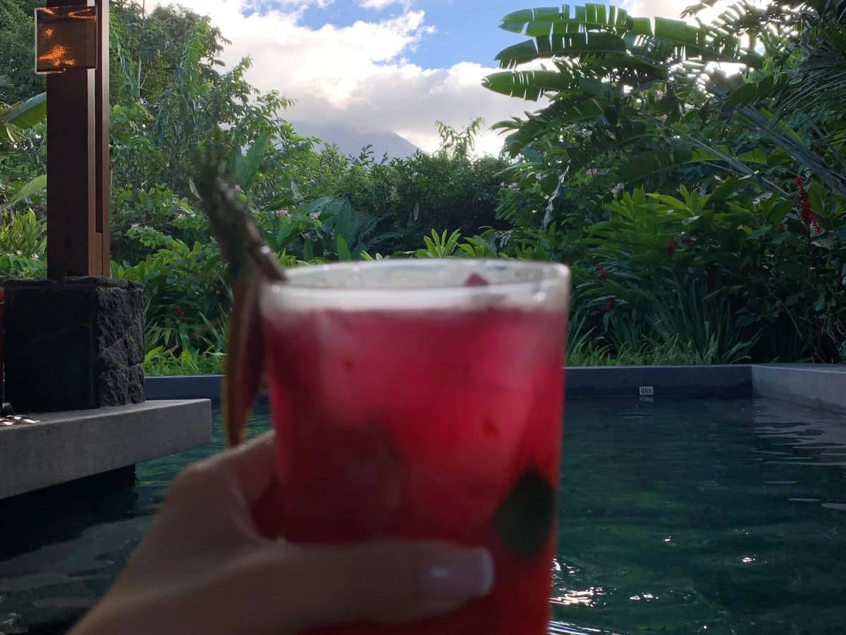 Cocktail with Volcano