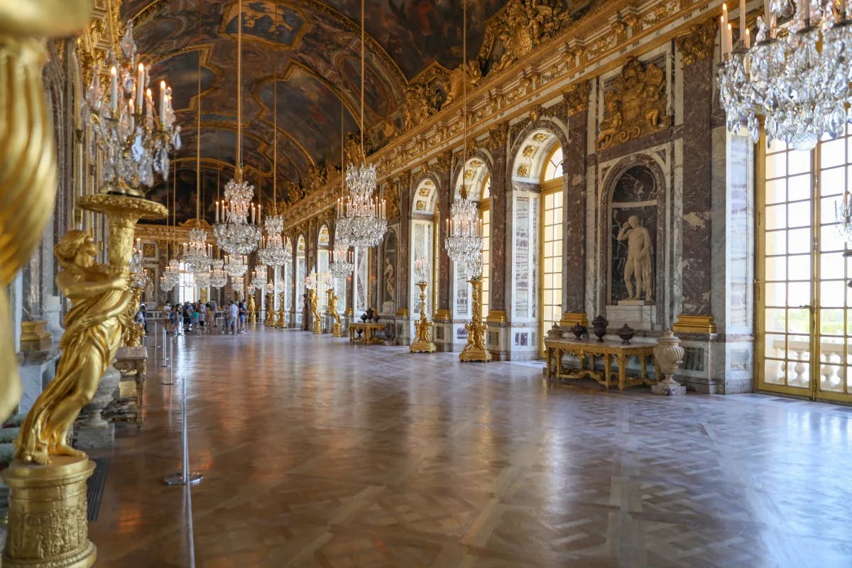 You can feel the royalty inside the Palace of Versailles, a historic French former royal residence.