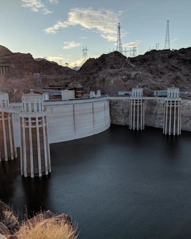 View of a dam