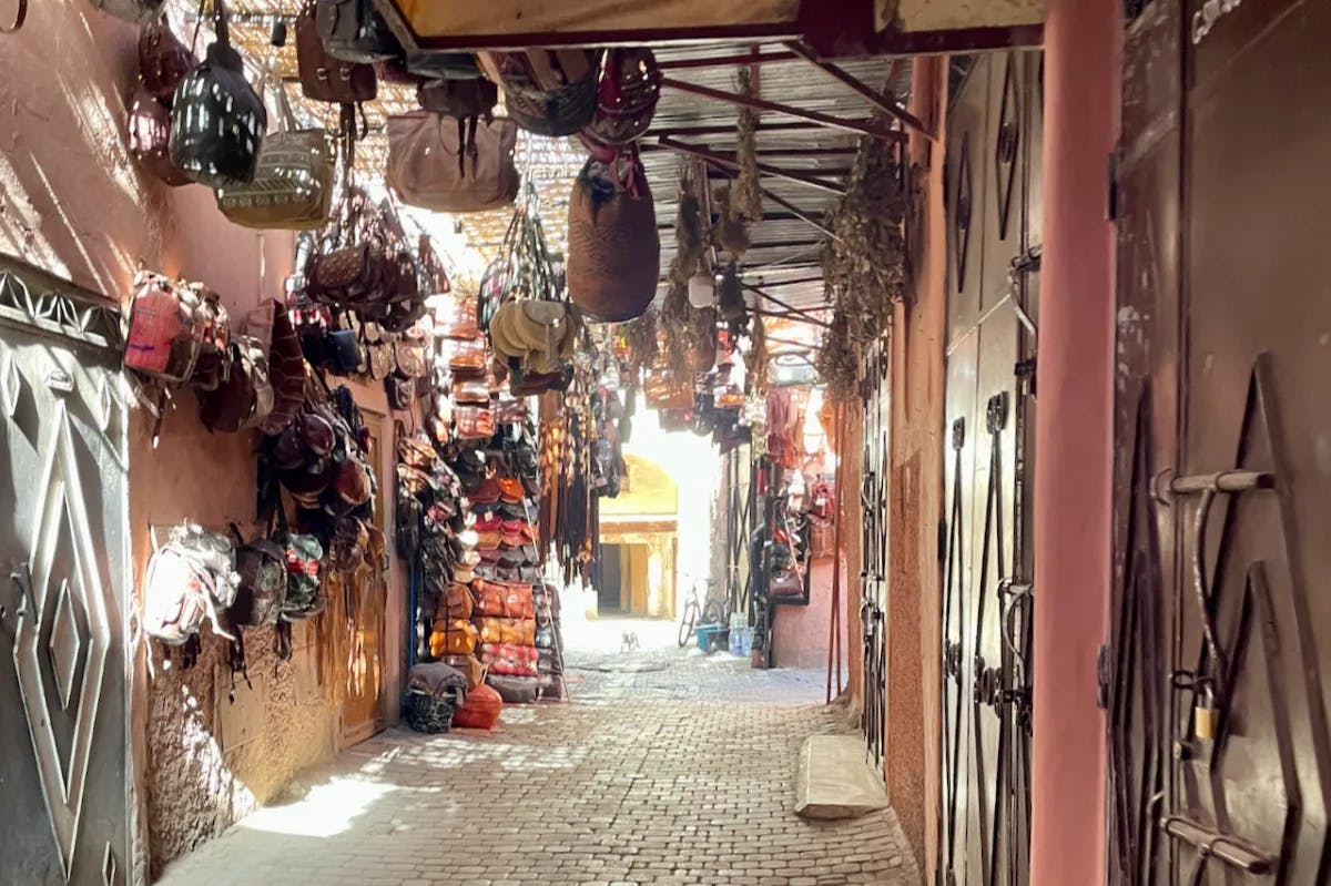 Market alley in Marrakech