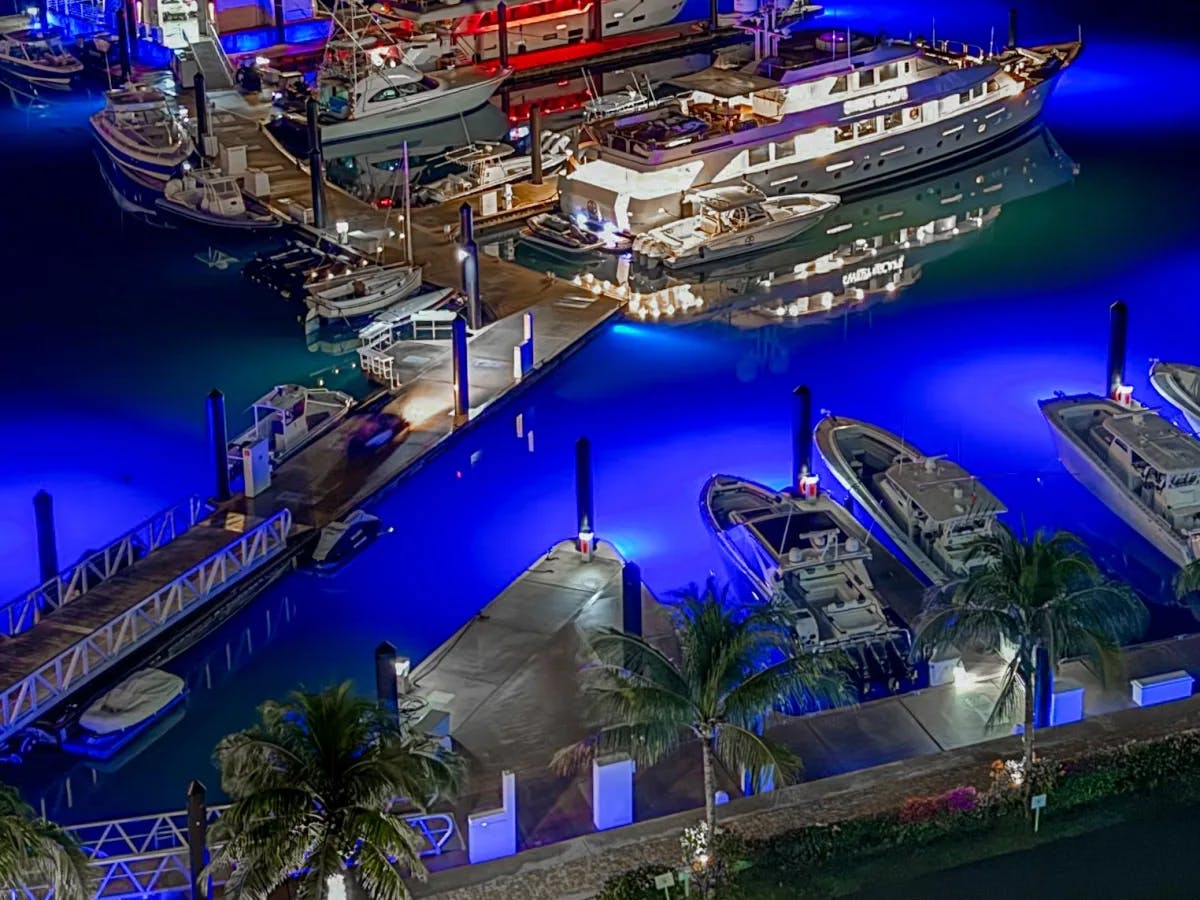 Albany Resort Marina at Night