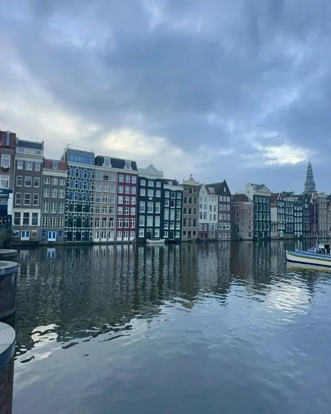 Picture of river facing houses