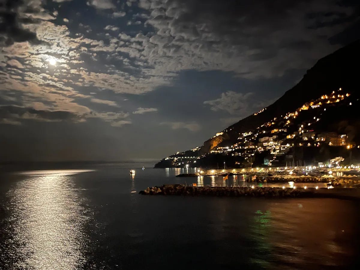 Italy Night time with the moonlight