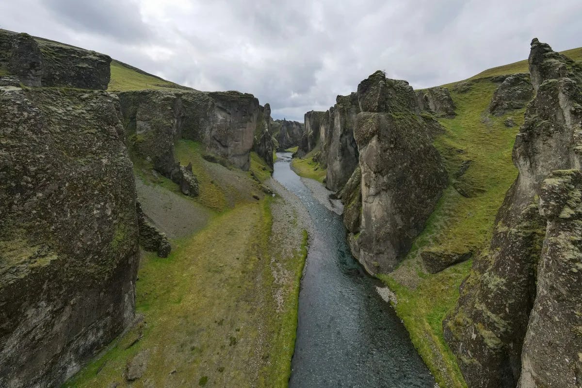 Fjaðrárgljúfur is a breathtaking canyon in Iceland.