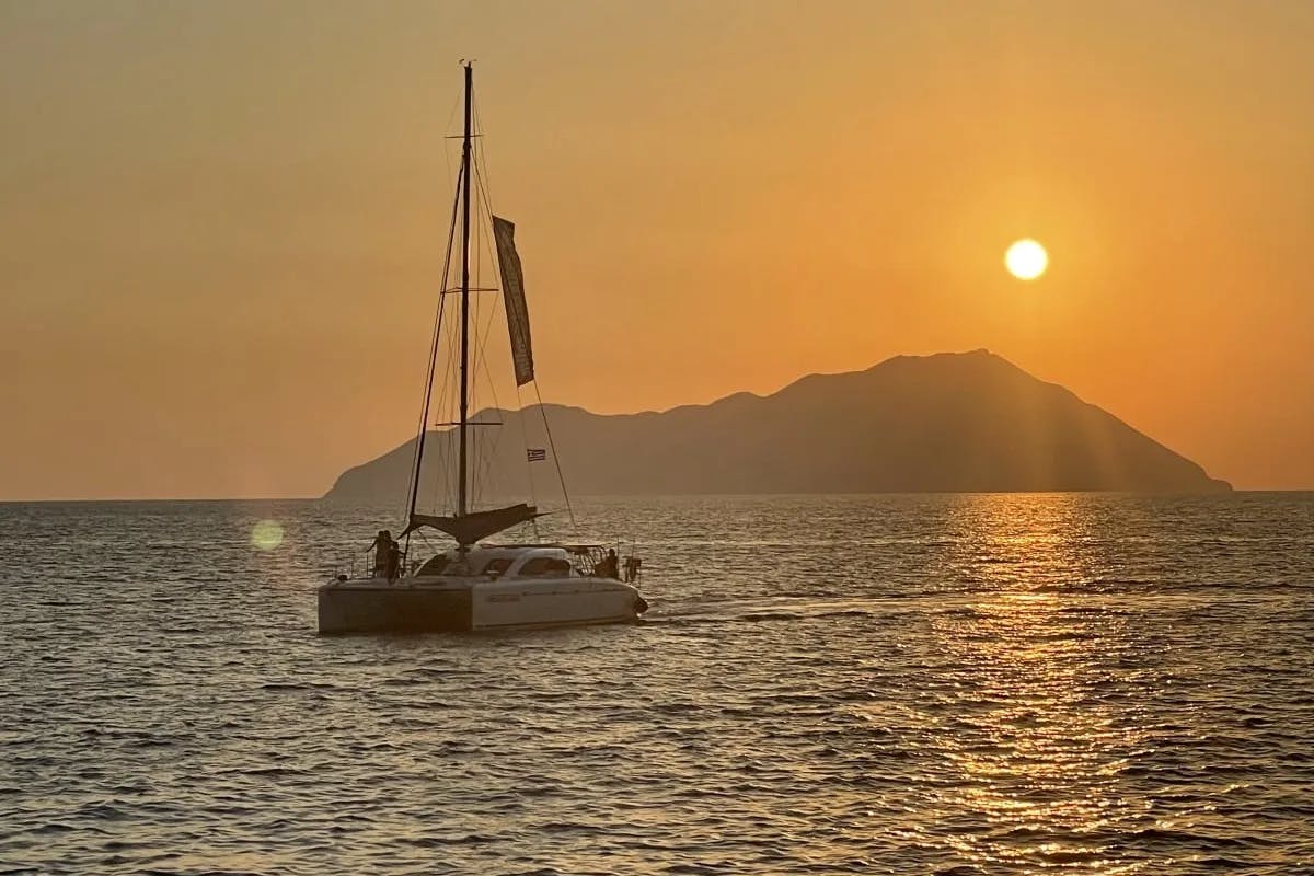 Sunset is relaxing to watch especially when you're sailing.