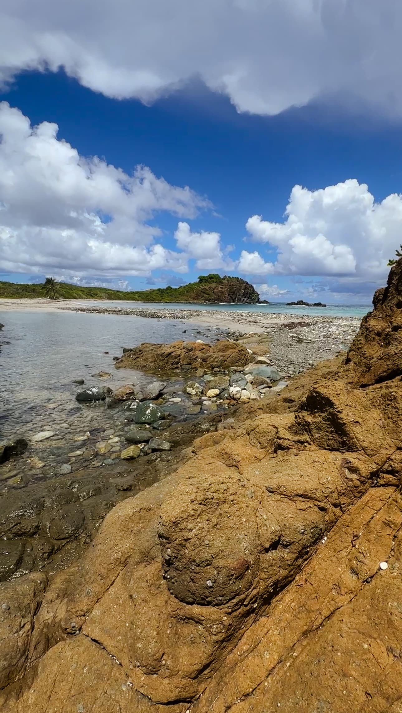 A rocky beach during the daytime