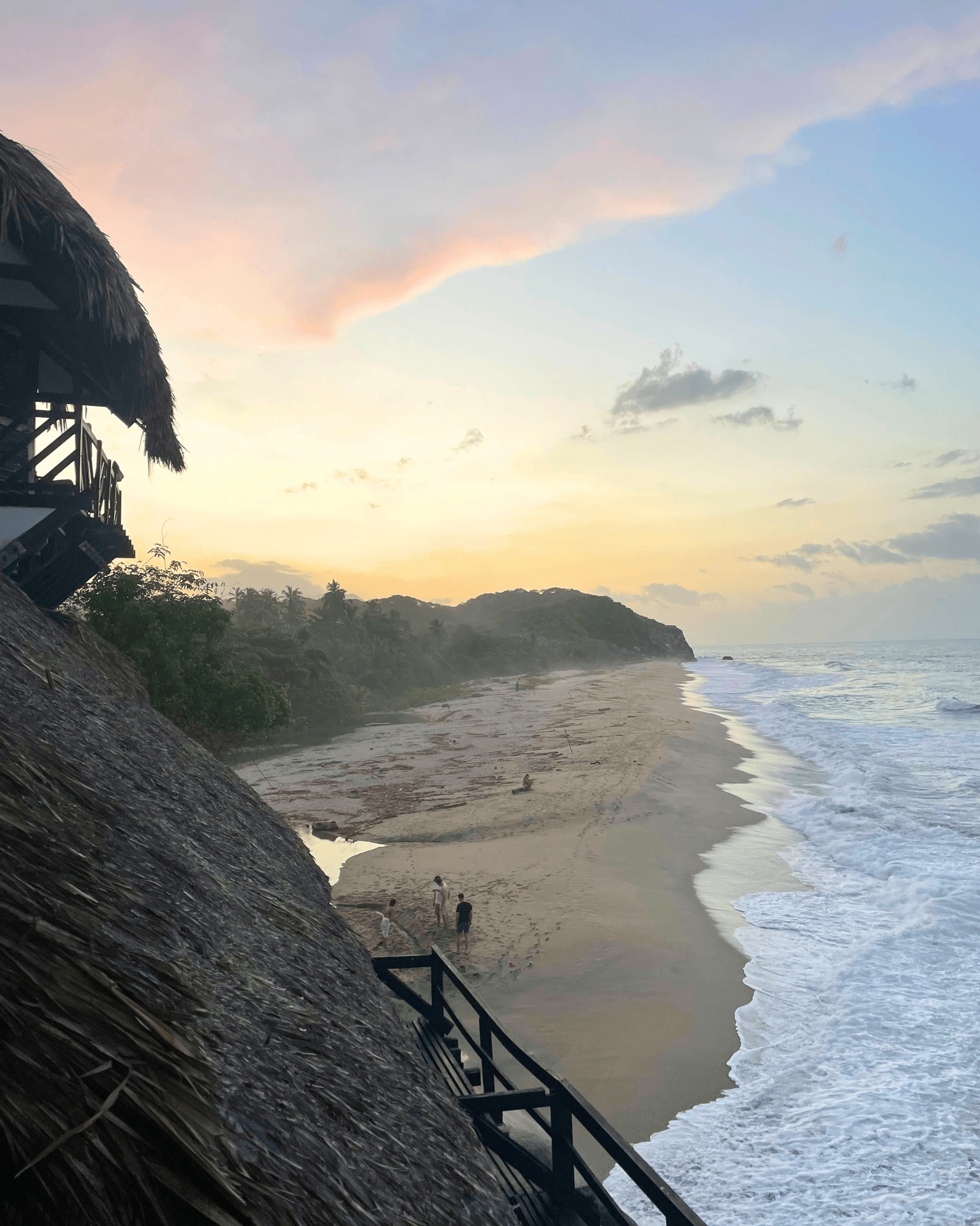 A relaxing view of the coast of Colombia.