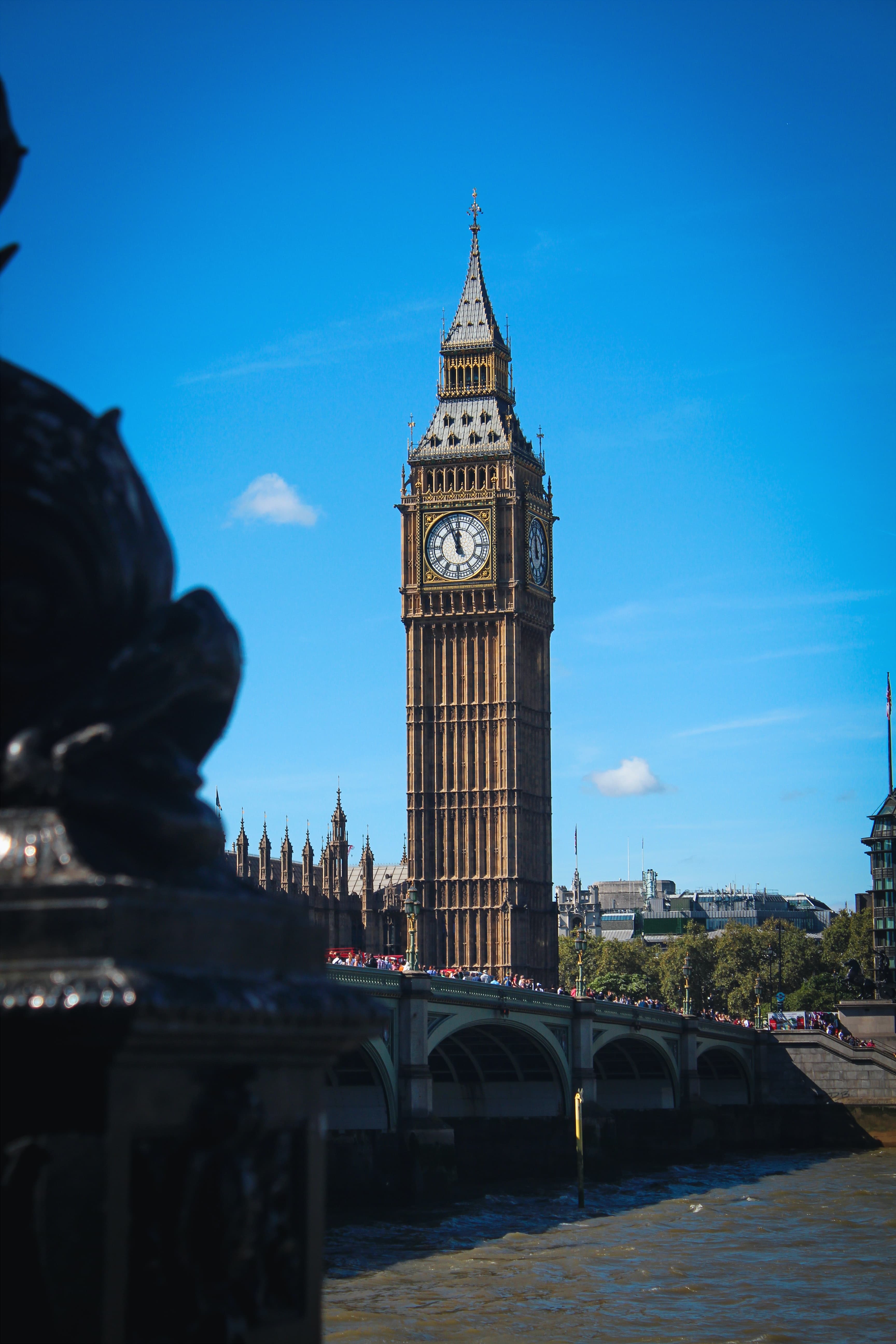 daytime picture of a bridge and tower in London