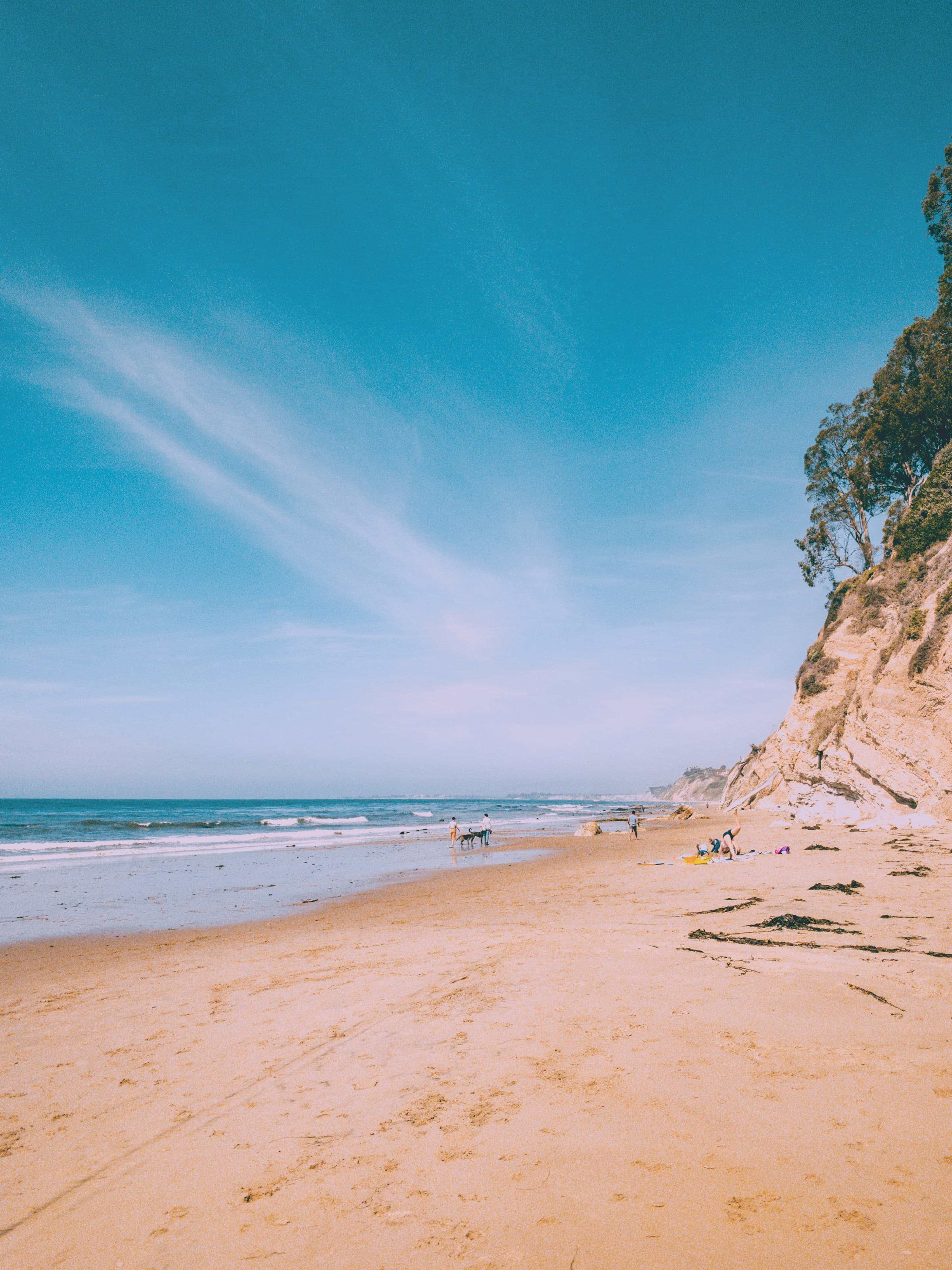 Mesa Lane Beach at Santa Barbara during daytime.