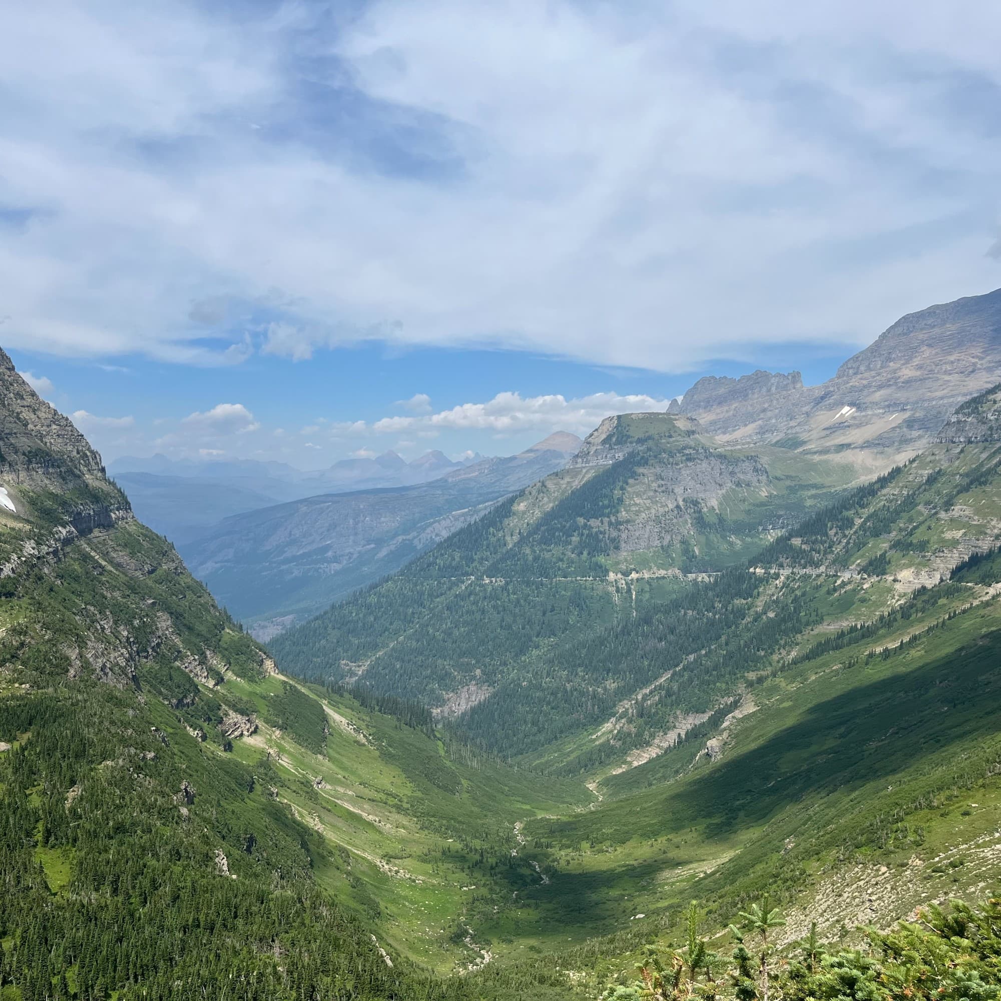 View of green mountains during the daytime