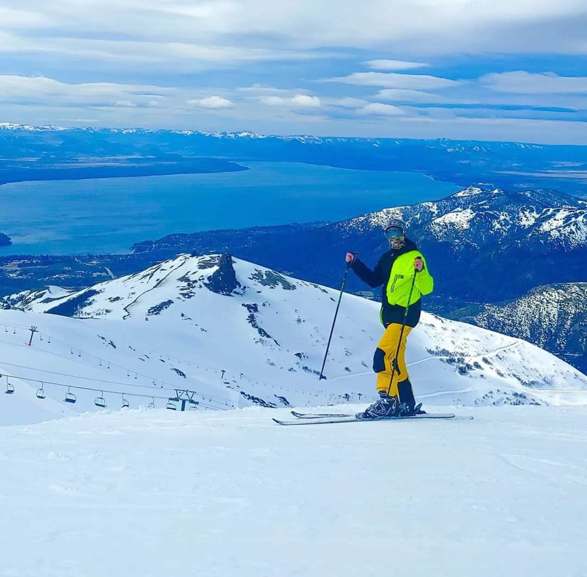 Skiing with a View