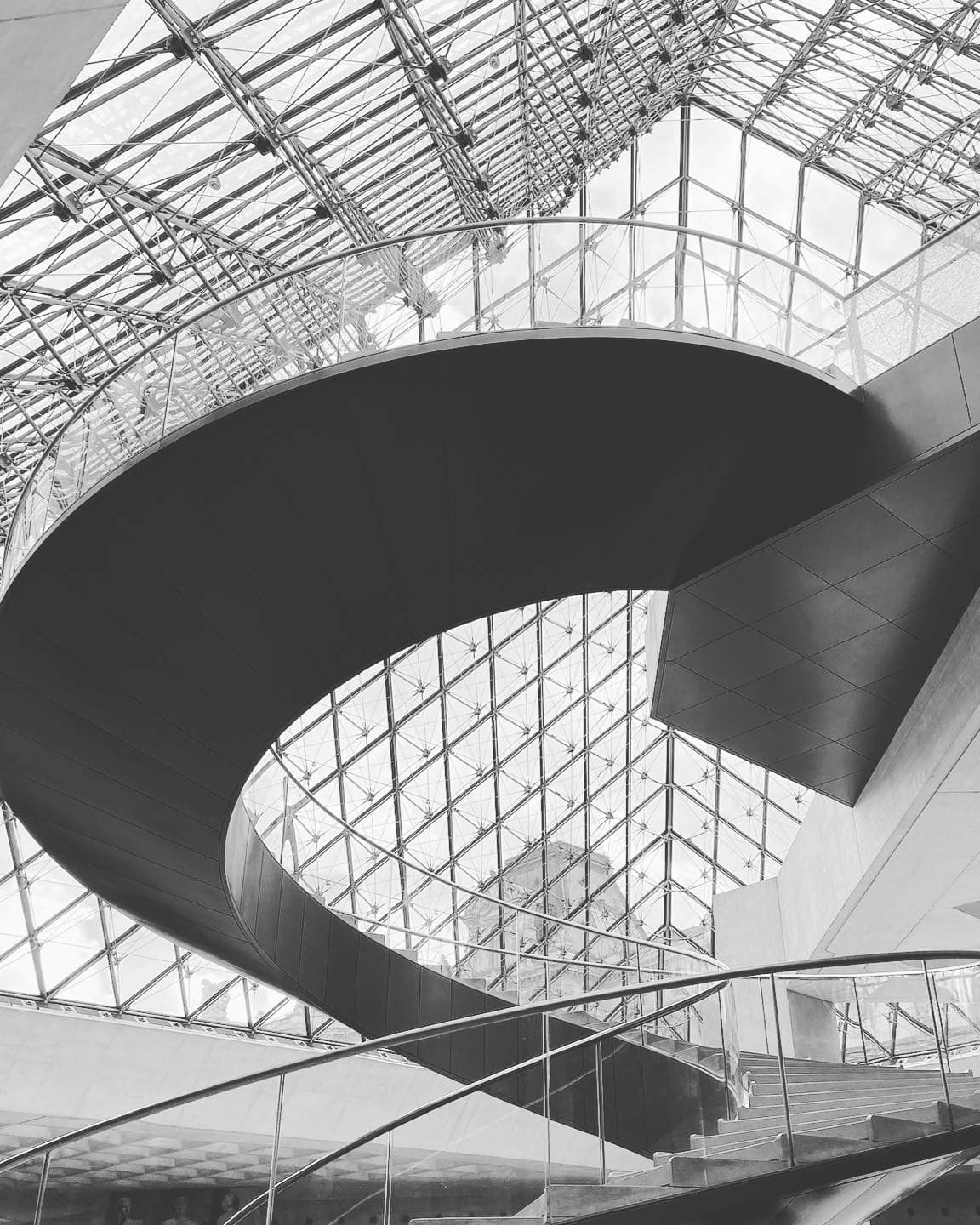 Stairs inside a building.