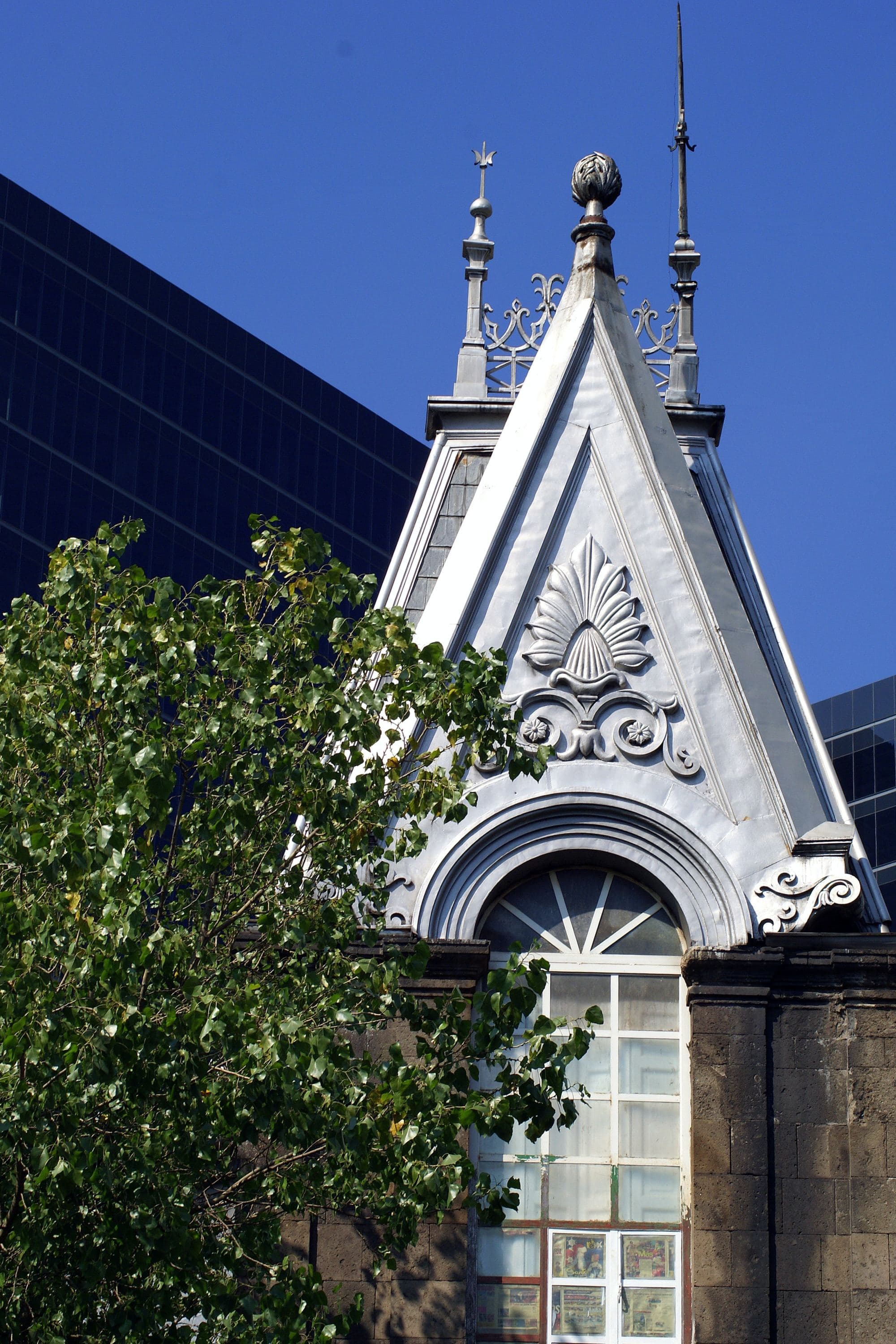 steeple and tree