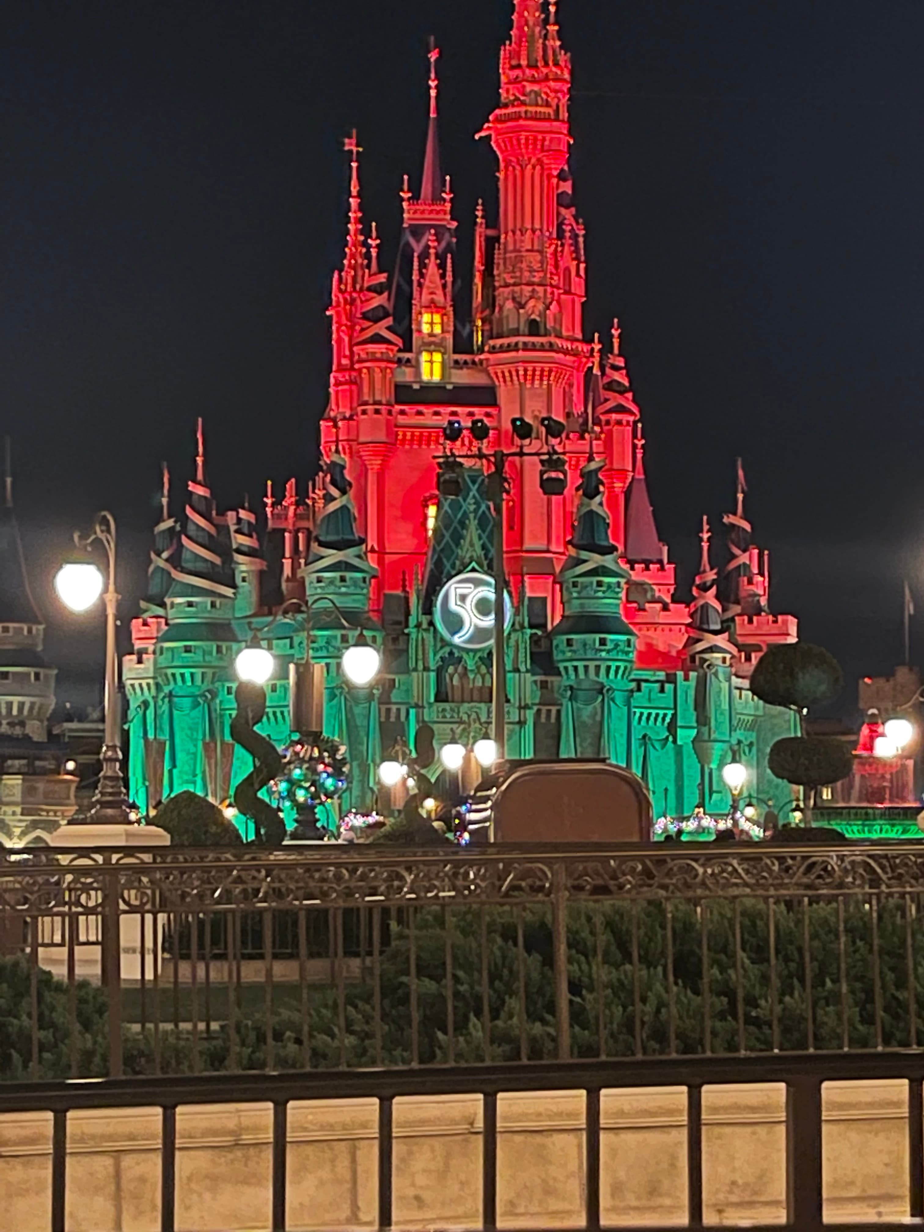 Disney Parks Christmas Castle