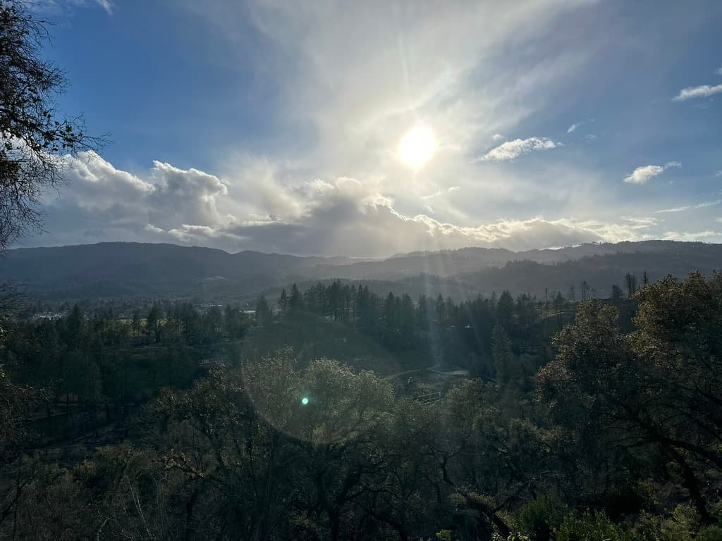 green valley on a sunny day