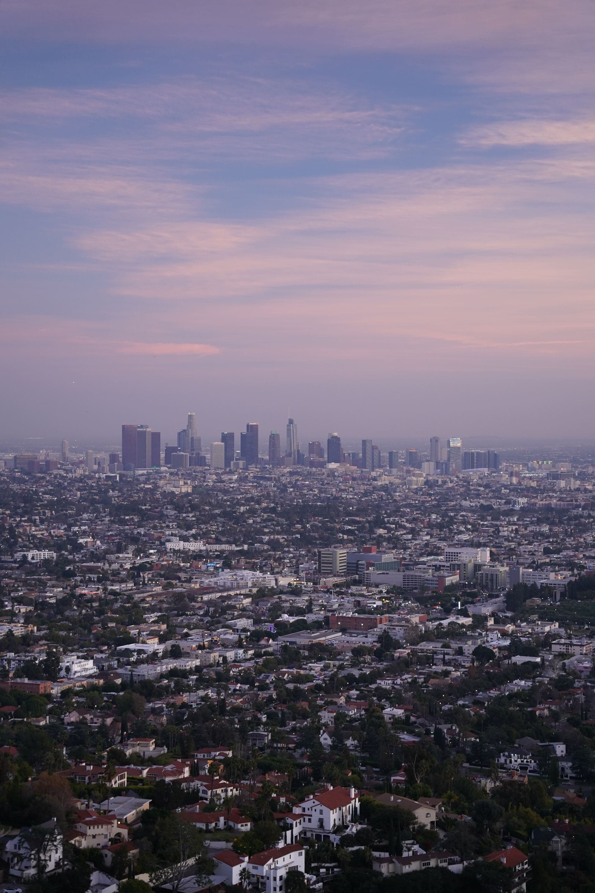 cityscape at sunset